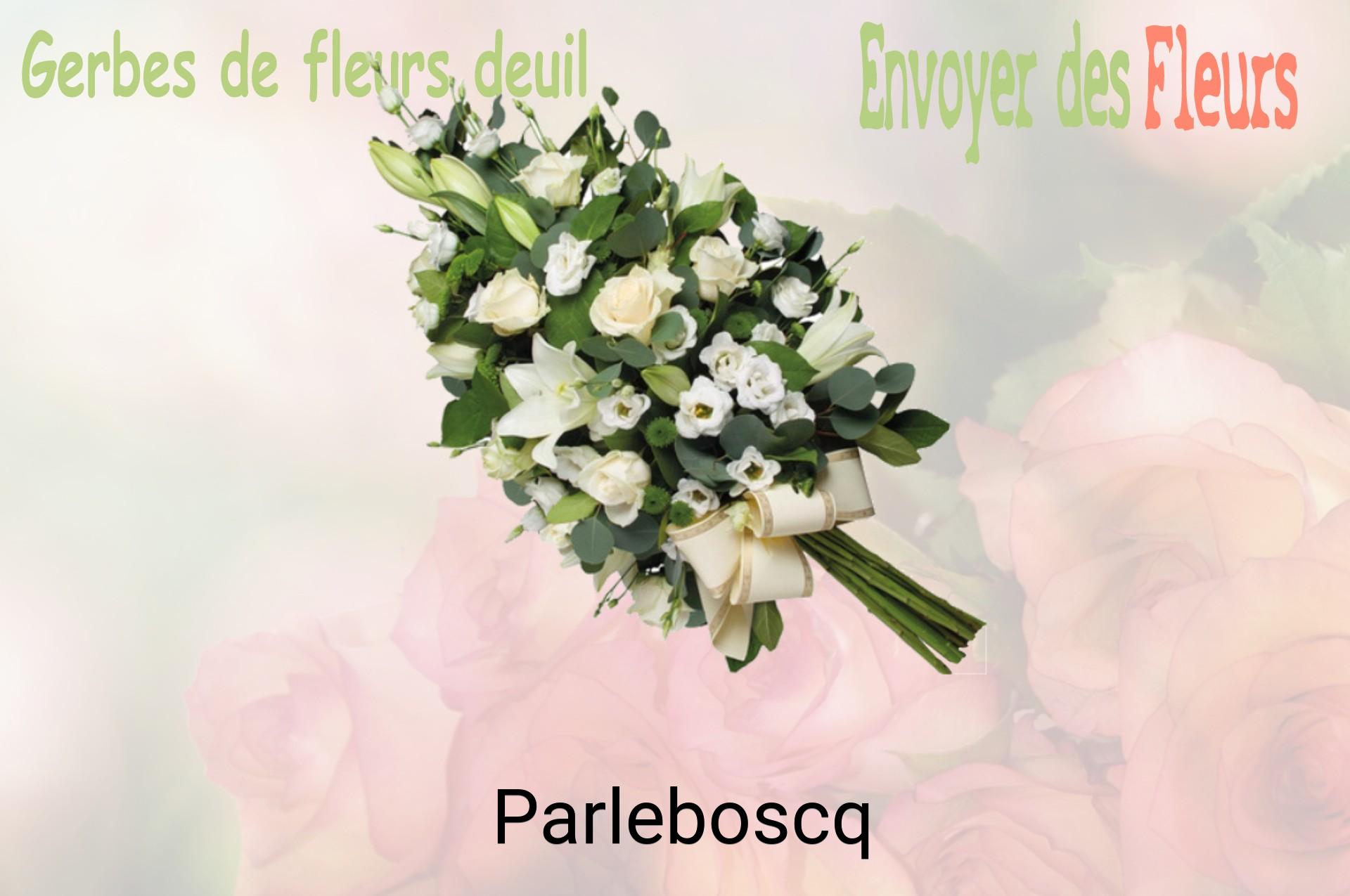 Gerbe de fleurs de deuil livrée à Parleboscq